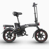 Vélo électrique DYU A5, design compact et urbain, parfait pour les trajets quotidiens.